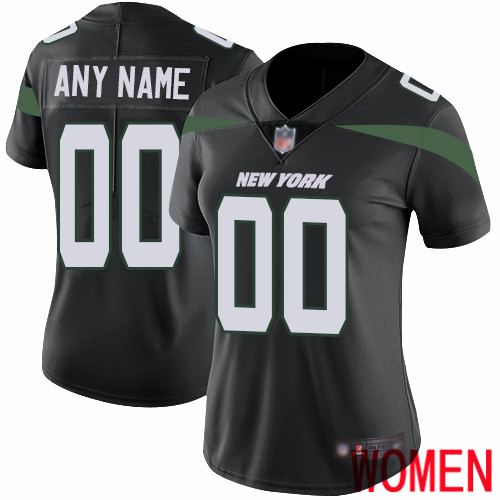 Limited Black Women Alternate Jersey NFL Customized Football New York Jets Vapor Untouchable